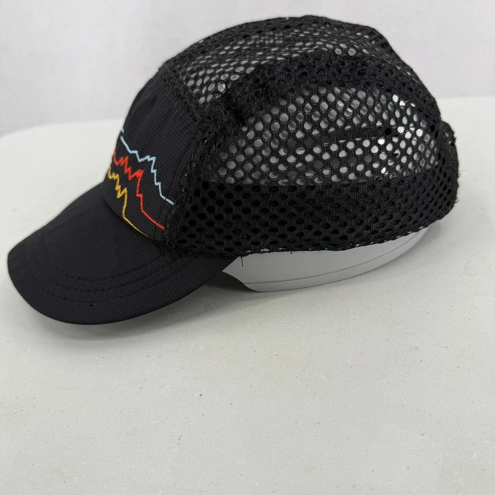 Headsweats Performance Mesh Hat Men Black Mountain Embroidered Running Cap